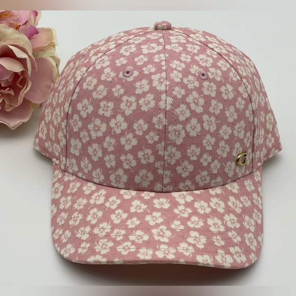 Coach Accessories - Coach Baseball Hat With Graphic Ditsy Print